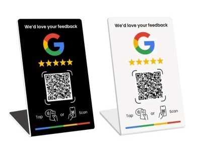 Linkd smart Google review stand